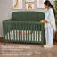 Lit de bébé Little Seeds Briar avec tête de lit - Bouteille Verte