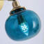 Modern Copper Blue Glass Ball Wall Sconce Mid Century Wall Mounted Light With Bedside