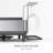 simplehuman Kitchen Dish Drying Rack with Swivel Spout, Fingerprint-Proof Stainless Steel Frame-92586004