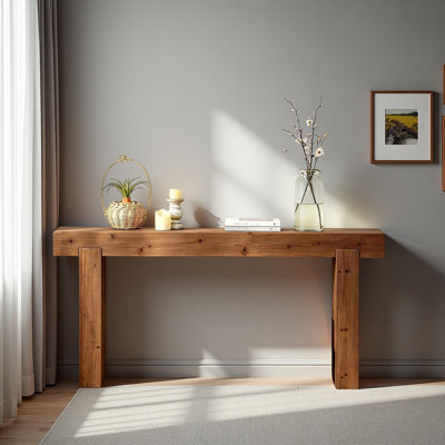Console avec texture et nœuds de bois