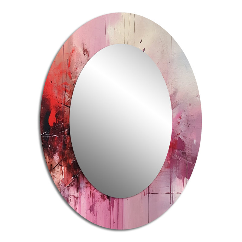 Miroir mural Modernist Expressions I - rose, 40 po x 30 po