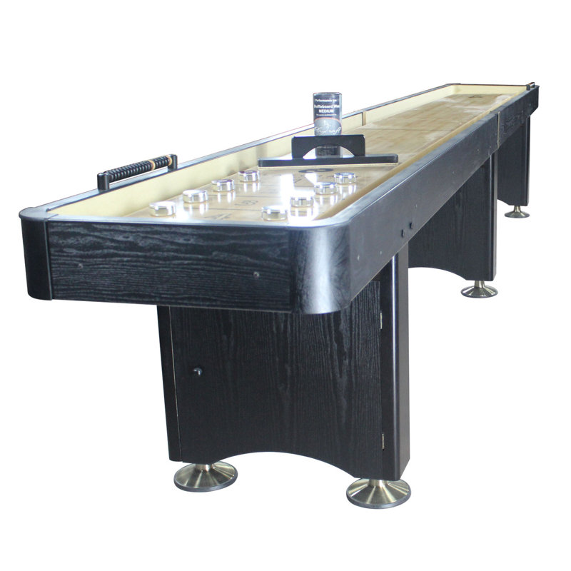 Playcraft Woodbridge 2 Piece Construction Shuffleboard Table, 16', Black
