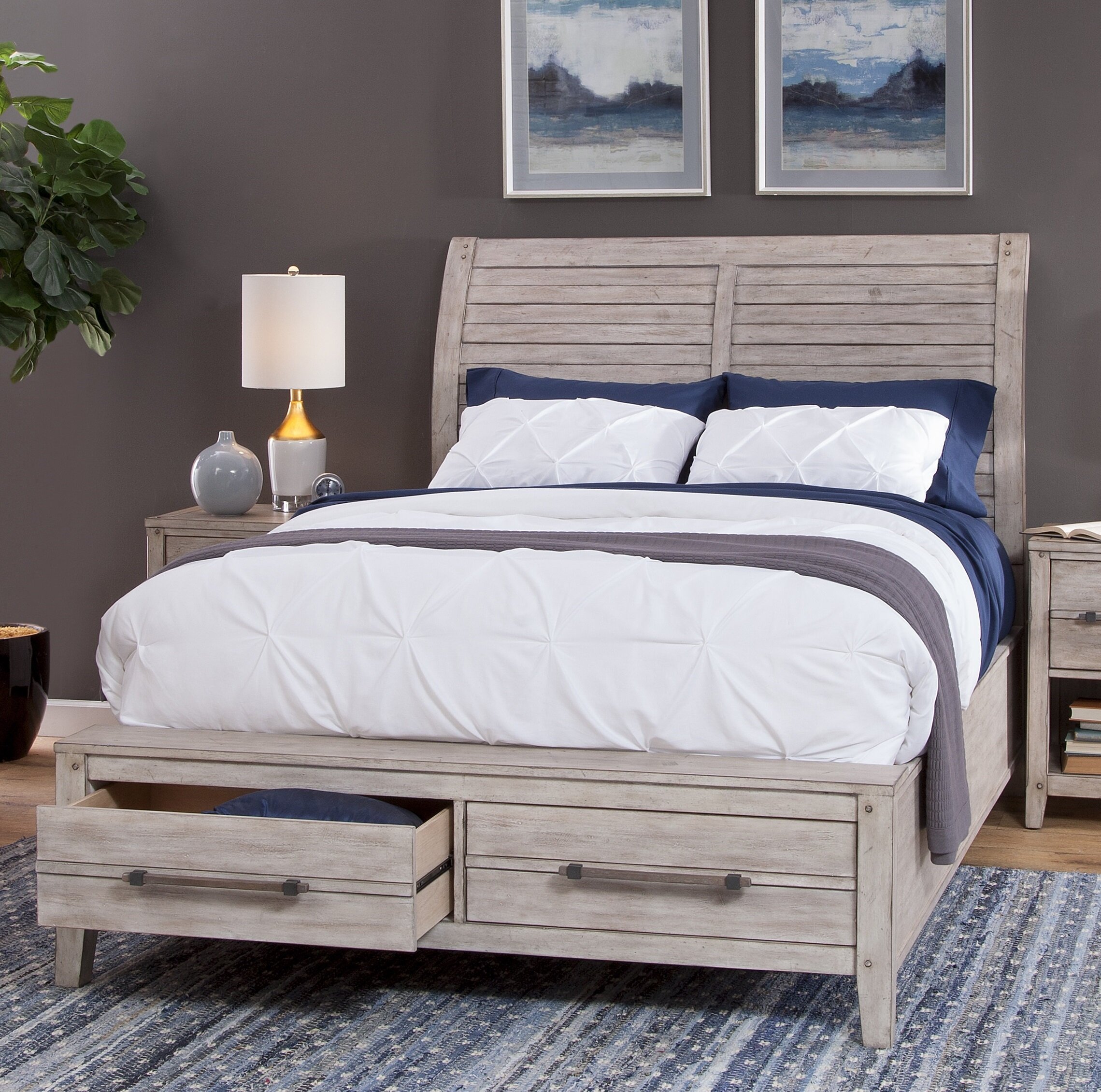 Birch Lane™ Cisco Slat Storage Bed & Reviews | Wayfair