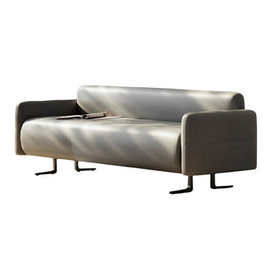 Reshad Microfiber Leather Upholstered Bench