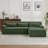 Chenille L-Shape Luxury Sectional Oversized Sofa,Mnimalist Design,Comfy Sleeper Couch For Living Room,Apartment&Reception Spaces,No Assembly Required-230679722-230679723