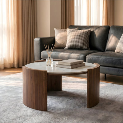 Table basse en pierre frittée Modern