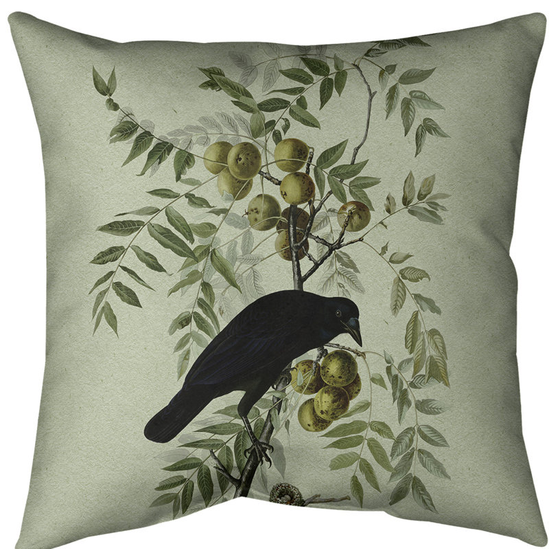 Housse de coussin américain crow’s euro, Vert, Polyester sergé