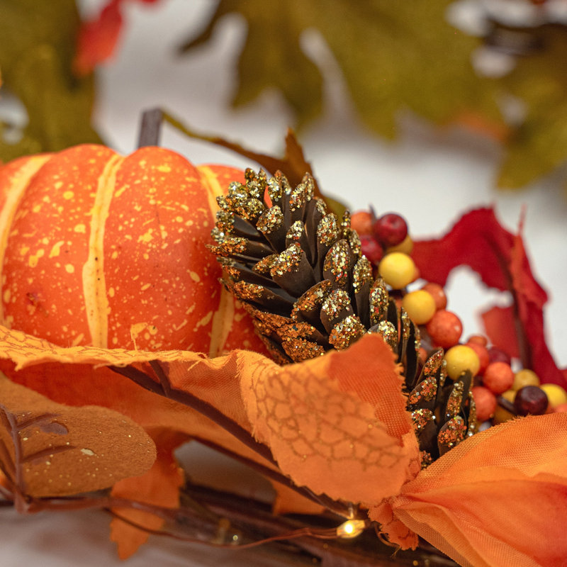 PUMPKIN EMBER 183cm Faux Garland