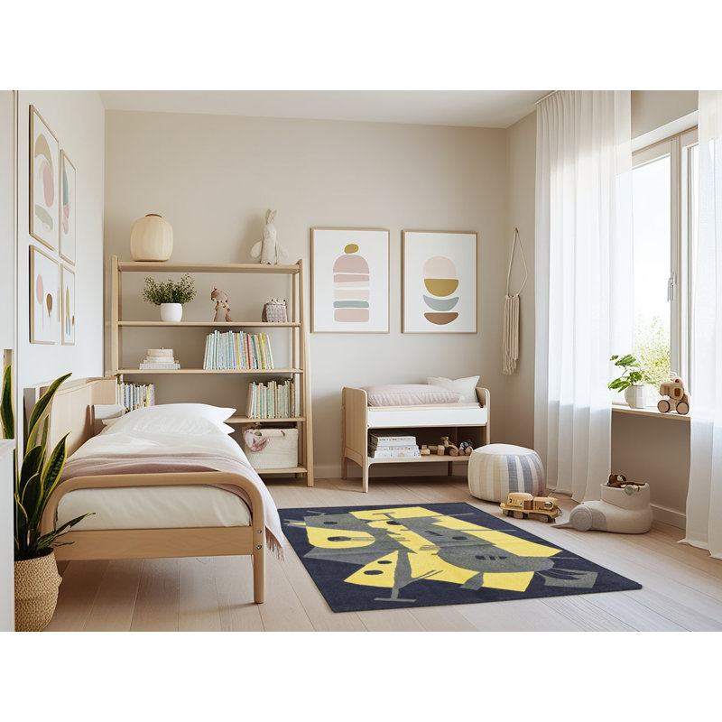 Abstract Indoor Rug, Rectangle 3' x 5'