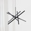 Zhanjing5 LED Modern Chandelier Sputnik Black Linear Kitchen Island Light Remote Dimmable-865485457-870418184