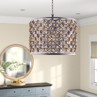 Swinney 8 - Light Dimmable Drum Chandelier