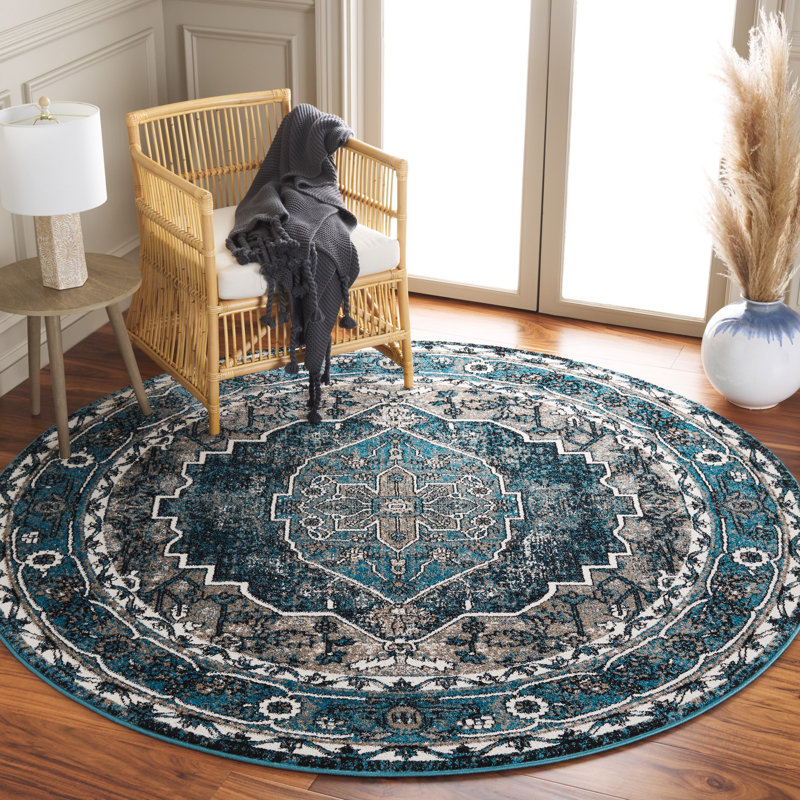 Tapis oriental Manvil, Rond 6 pi 7 po