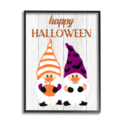 Joyeux Halloween, gnomes saisonniers, estampe numérique par CAD Designs
