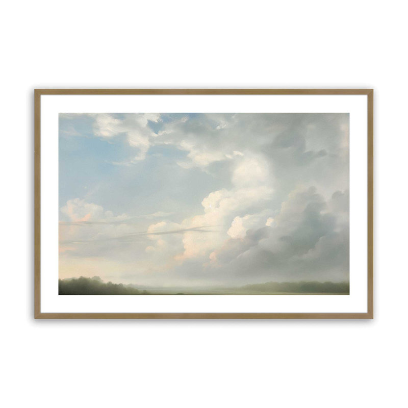 «Soft Morning Sky», H 9,25 po x l 11,25 po, Or brossé