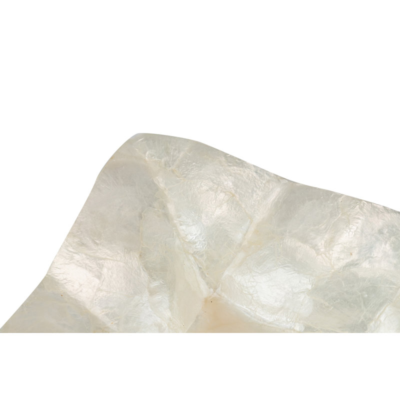 Capiz Rect. Dish 33,5x21x4 Cm, White
