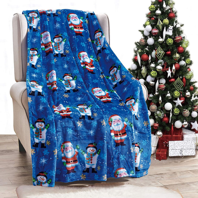Couverture de Noël Couverture de Noël bleue