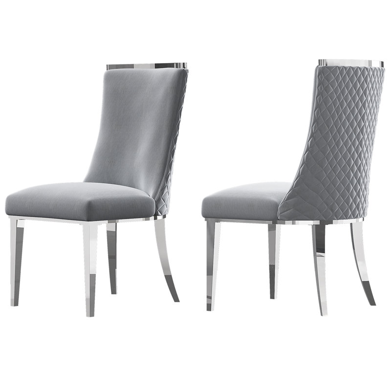Hobartville 18.1'' H Velvet Upholstered Side Chair