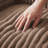 Set of 2 Oversized Compression Corduroy Foam Bean Bag Chair with Ottoman(Set of 2)-114964818