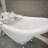 61" x 28" Freestanding Soaking Acrylic Bathtub