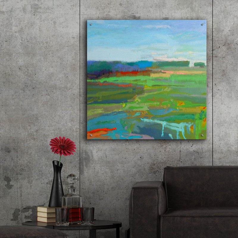 "Vinalhaven # 5" par Jane Schmidt, H 36 po x l 36 po
