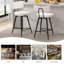 Ensemble de tabourets de bar pivotants à hauteur de comptoir, tabourets de comptoir de cuisine en cuir de 26 po pour îlot de cuisine-1582188999-1582188997