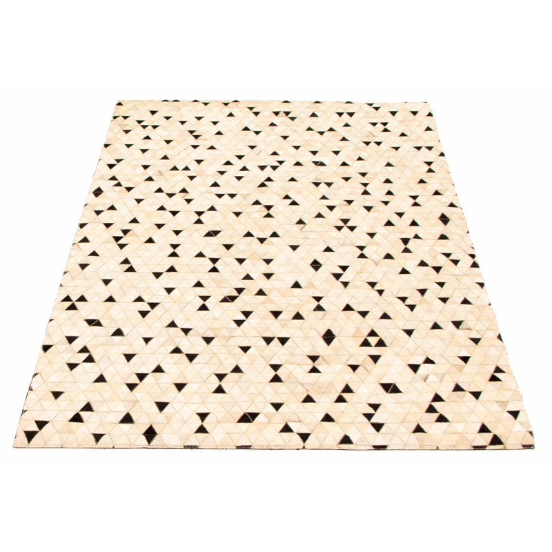 Tapis kaki clair fait à la main Gytage