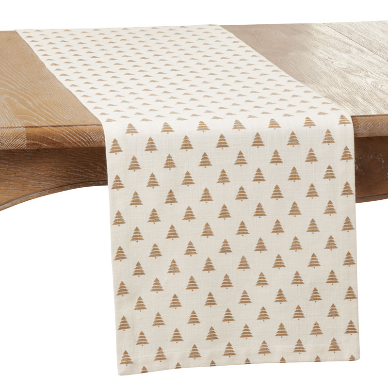 Manton Floral 100% Cotton Christmas Table Runner