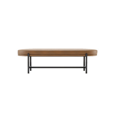 Microfiber Leather Upholstered Bench