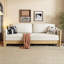 Canapé-lit en lin beige-1867900624