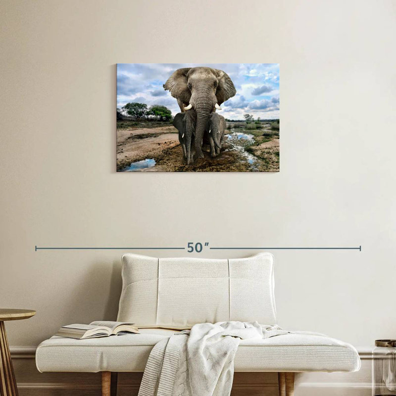 Bramp Safari Elephants, H 20 po x l 30 po