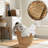Casafield Large Laundry Boat Basket with Handles, Woven Water Hyacinth Storage Basket