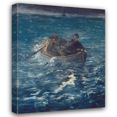 "Rochefort's Escape" by  Édouard Manet - Gallery Wrap Canvas Wall Art