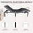 Olivia Adjustable Upholstery Bed Frame With Wireless Remote