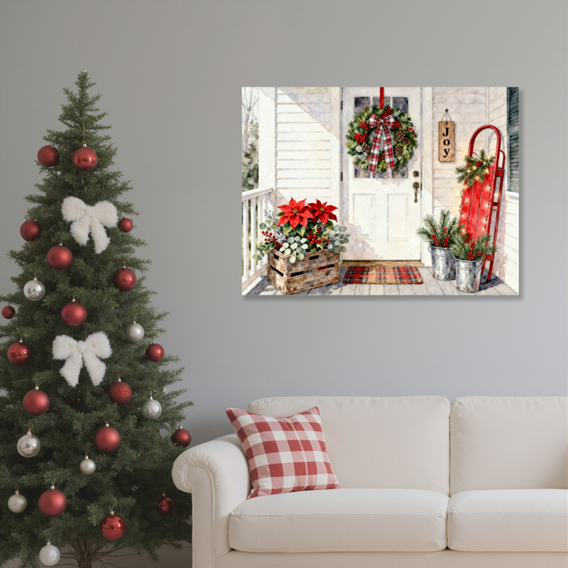 Doorway Scene Canvas Wall Art, 16" H x 24" W