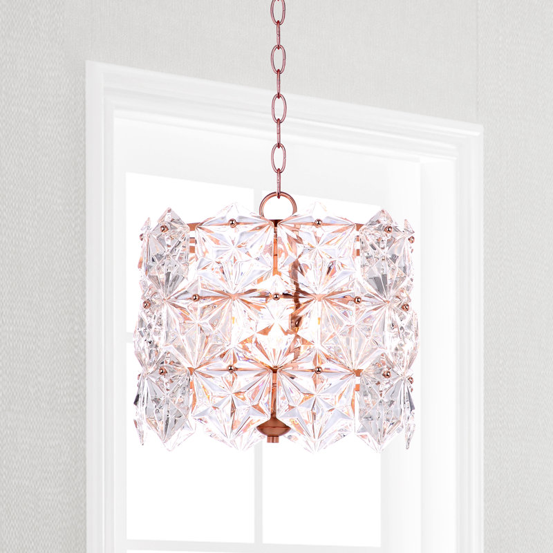 Luminaire suspendu tambour 4 lumières unique Bilston