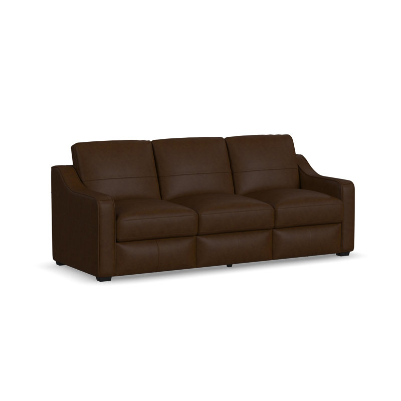 Canapé en cuir Ashford, Dark Brown