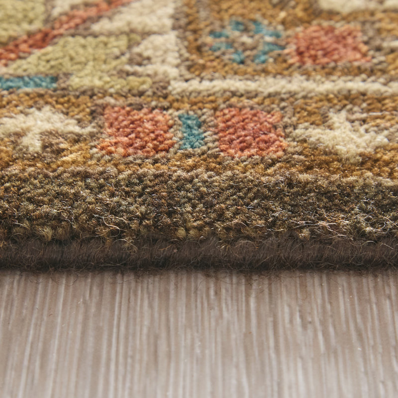 Tapis ikat Namche, Brun, Rectangulaire 2 pi x 3 pi