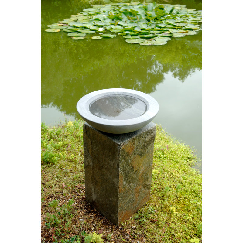 Roni Natural Stone Birdbath