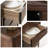 Modern Nut-Brown Solid Wood Sideboard