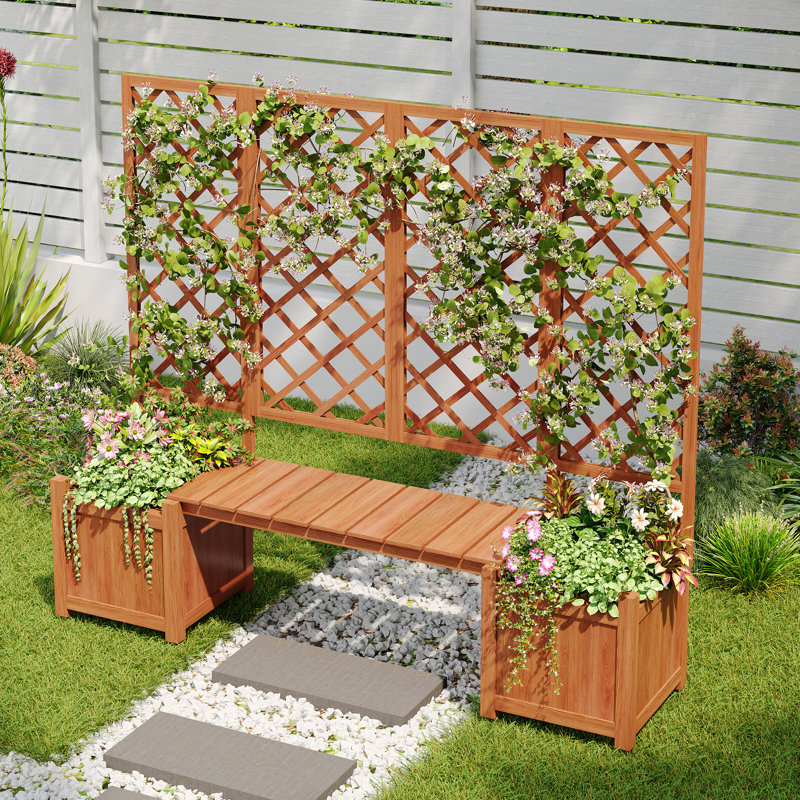 Wood Planter Box, Brown