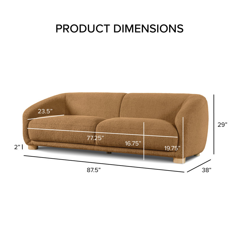 Celal Sofa Set, Brown, 2 Pcs: Loveseat, Sofa