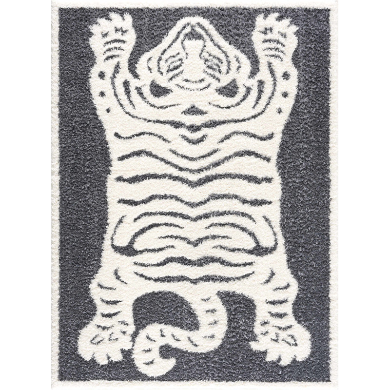 Animal Print Indoor Rug, Rectangle 5'3" x 7'