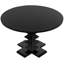 Zig-Zag Round Mahogany Wood Dining Table-20722974-69367115
