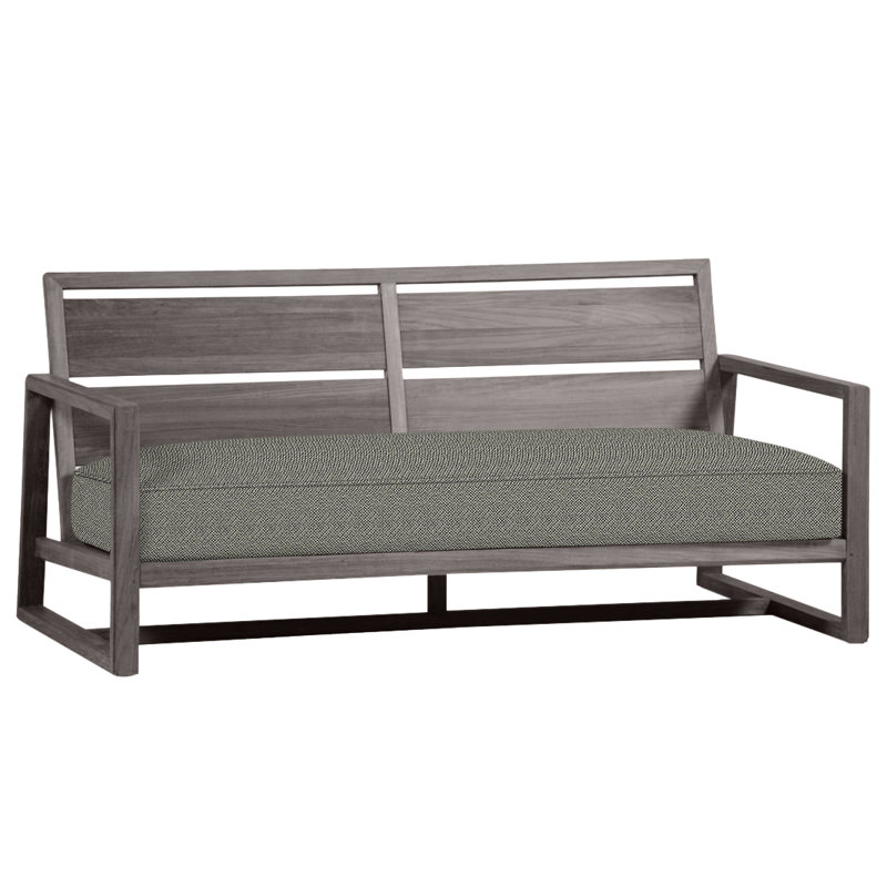 Avondale Teak Loveseat - Oyster, Oyster Teak, Welt, Intermix Bark