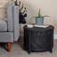 Table de rangement ronde en bambou et rotin-626557137