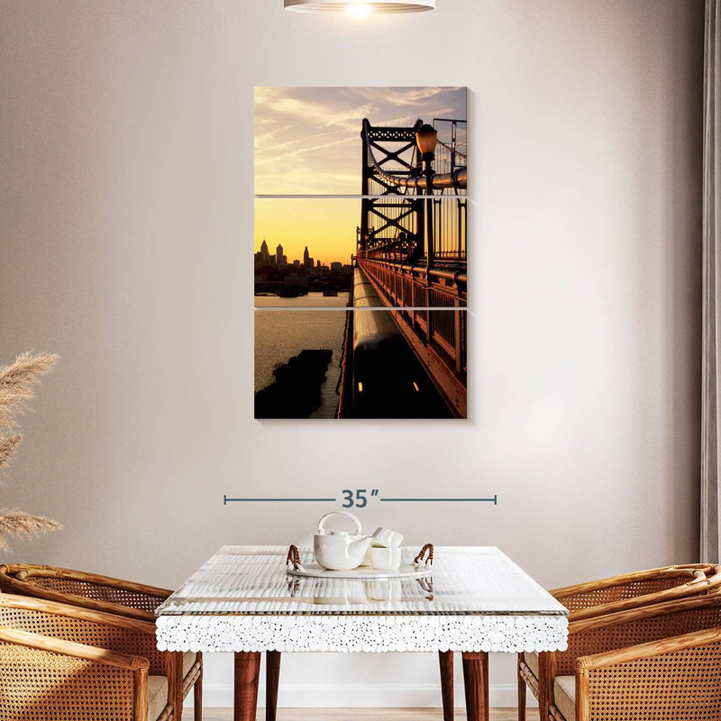 Lilie Benjamin Franklin Bridge, 45" H x 28" W