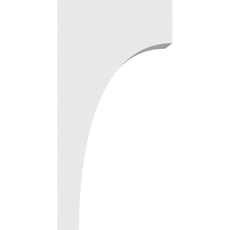 Corbeau standard en PVC de qualité architecturale Stockport, H 16 po x l 5 po x P 8 po