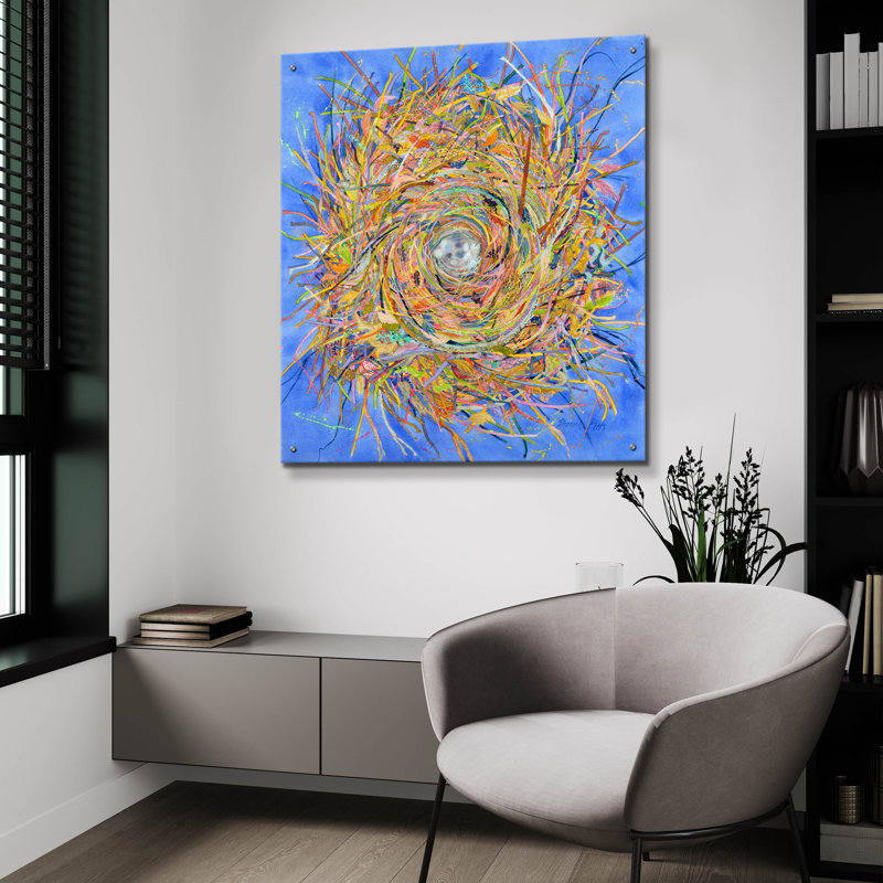 «Nest III-Vortex» par Sharon Pitts, H 36 po x l 36 po x P 0,2 po