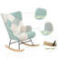 Chaise berçante en tissu Takeoka
