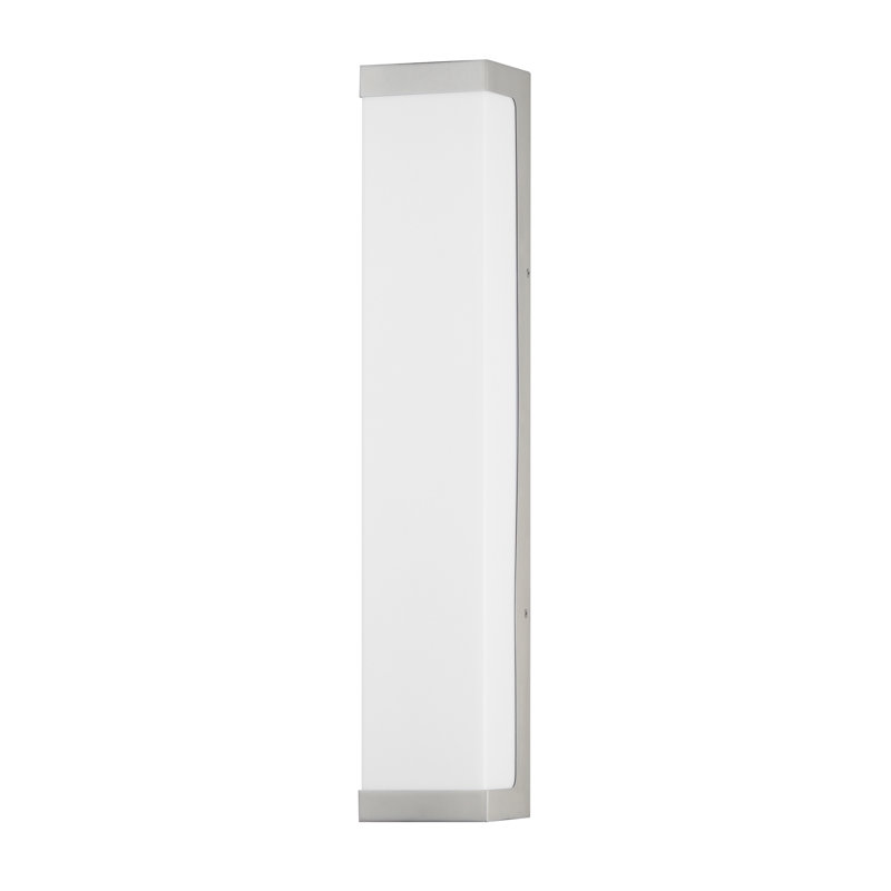 Tunnel-Outdoor Wall Mount, Brushed Aluminum, 26" H x 5" W x 4" D